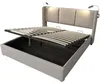 Letto imbottito Flieks 180x200 cm con rete a doghe, letto Anteprima dell’immagine prodotto 8