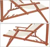 Liegestuhl weiß Gartenliege klappbare Sonnenliege Deckchair Produktbild-Vorschau 4