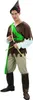 A man wearing a Robin Hood-style costume, holding a bow and arrow. Produktbild-Vorschau