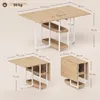 HOMCOM Esstisch Klappbar Küchentisch für 4 Personen mit 2 Produktbild-Vorschau 3