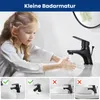 Cecipa MAX Wasserhahn Bad schwarz, Badarmatur Produktbild-Vorschau 6