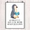 Mr. & Mrs. Panda Bild Pinguin Buch DIN A4 - Weiß - Produktbild-Vorschau 2