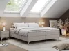 Boxspring bez čela LESS na vysokých nožičkách s úložným Náhled obrázku produktu 1