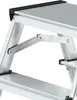 Close-up of the hinge mechanism of an aluminum step stool. Produktbild-Vorschau