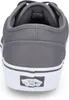 The back view of a gray Vans sneaker. Produktbild-Vorschau