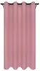 A single pink curtain hanging from a curtain rod. Náhled obrázku produktu