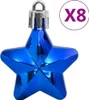 vidaXL Set de 111 boules de Noël bleu polystyrène Voir les images du produit 7
