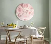 Runde Bilder 80x80 cm rosa Rosen Leinwandbild 1 tlg Produktbild-Vorschau 3