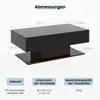 COSTWAY Table basse avec éclairage LED Luminosité réglable, Voir les images du produit 2
