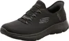 A black Skechers sneaker is shown from the side against a white background. Anteprima dell’immagine prodotto