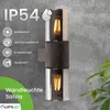 LUMILED LED vonkajšie nástenné svietidlo z dymového skla Náhľad obrázku produktu 3