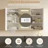 INONEFT Armoire miroir pour salle de bain avec éclairage et Voir les images du produit 7