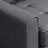 HOMCOM Canapé kabriolet 2 miejsca Canapé-lit z dossier Podgląd zdjęcia produktu 5