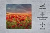 MuchoWow® Mauspad Mousepad Sonnenuntergang über einem Feld Produktbild-Vorschau 2
