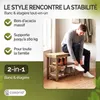 CASARIA® Étagère à chaussures avec banc 2en1 en bois Voir les images du produit 2