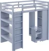 Flieks Etagenbett 90x200cm mit Kleiderbügel und Stauraum, Produktbild-Vorschau 10