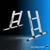 WORHAN Leiter 555cm Aluminium Teleskopleiter Klappleiter Produktbild-Vorschau 5
