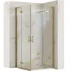 Sprchovací kút REA HUGO DOUBLE BRUSH GOLD 80x90 Náhľad obrázku produktu 1