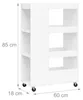 Relaxdays Nischenwagen, HBT: 85 x 18 x 60 cm, schmales Produktbild-Vorschau 4