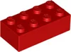 25 Stück LEGO, Teil Nr. 3001 in Rot (Red) Produktbild-Vorschau 2