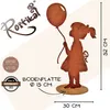 Mädchen mit Luftballon | Figur aus Metall Rost Edelrost | Produktbild-Vorschau 3