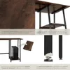 Table de bureau Paisley 120x50x73,5cm - Bois foncé Voir les images du produit 4