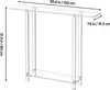 VEVOR Konsolentisch Acryltisch Beistelltisch mit 2 Ebenen Produktbild-Vorschau 7