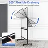 COSTWAY Oboustranná mobilní bílá tabule, 150 x 120 cm, Náhled obrázku produktu 5