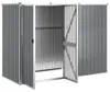 vidaXL Tuinhuis, grijs, 225x89x161 cm, verzinkt staal Productafbeelding-voorbeeld 3
