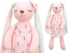 Peluche coniglio mascotte rosa 35 cm Anteprima dell’immagine prodotto 1