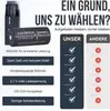 A comparison chart showing features of a product versus competitors, with a product image on the left. Produktbild-Vorschau
