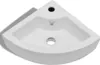 A white corner sink is shown from a top-down perspective against a white background. Náhľad obrázku produktu