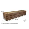 Blumenkasten aus Massivholz – braun, 80 cm Produktbild-Vorschau 3