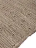 carpetfine Flickenteppich Kelim Chindi Uni Taupe 60x90 cm, Produktbild-Vorschau 6