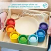 Giocattolo in legno Ulanik Montessori "Arcobaleno: palline Anteprima dell’immagine prodotto 5