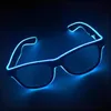 Leuchtende Brille LED-Gadget Party lustige blaue Rahmen St. Produktbild-Vorschau 7