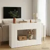 vidaXL Konsolentisch Hochglanz Weiß 101 x 29 x 74 cm Produktbild-Vorschau 4