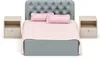 Lundby Puppenhaus - Schlafzimmer Set grau rosa Produktbild-Vorschau 1