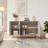 Sideboard 'Starvili' mit 3 Türen 75 x 115 x 38 cm Beige Produktbild-Vorschau 2