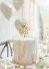 Ozdoba na tort „Mr & Mrs” ślubna, 16,5 x 8,3 cm, złota Podgląd zdjęcia produktu 6