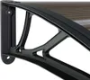 Türvordach Schwarz 350x80 cm Polycarbonat , Markisen Design Produktbild-Vorschau 5
