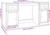 Scrivania con vano portaoggetti in legno di rovere Anteprima dell’immagine prodotto 8