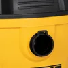 A close-up view of a yellow vacuum cleaner with a black port. Produktbild-Vorschau