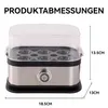 Eierkocher, Edelstahl Eierkocher, bis zu 6 Eier Produktbild-Vorschau 7