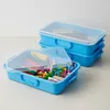 Relaxdays Sandkasten mit Deckel, 2er Set, Kunststoff, HBT: Produktbild-Vorschau 3