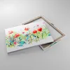 Bild auf Leinwand - Leinwandbild - Blumen Wiese Blatt Natur Produktbild-Vorschau 2