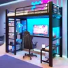 Letto a castello Flieks 90x200 cm con illuminazione a LED, Anteprima dell’immagine prodotto 1