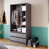 Vicco Kleiderschrank Elmo, 100 x 200 cm mit 2 Schubladen, Produktbild-Vorschau 4