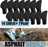 14 Nordic Walking Gummipuffer Pads Asphaltpads Ersatzfüße Produktbild-Vorschau 2