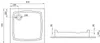 ECOLAM Duschwanne Duschtasse flach Patio Viereck Produktbild-Vorschau 5